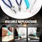 Glass Cutting Tool Kit Includes Blue Grip Oil Feed Glass Cutter with 2 pliers, 3 Extra Replacement Head, Tungsten Scribe Engraving Pen, Screwdriver and Oil Dropper